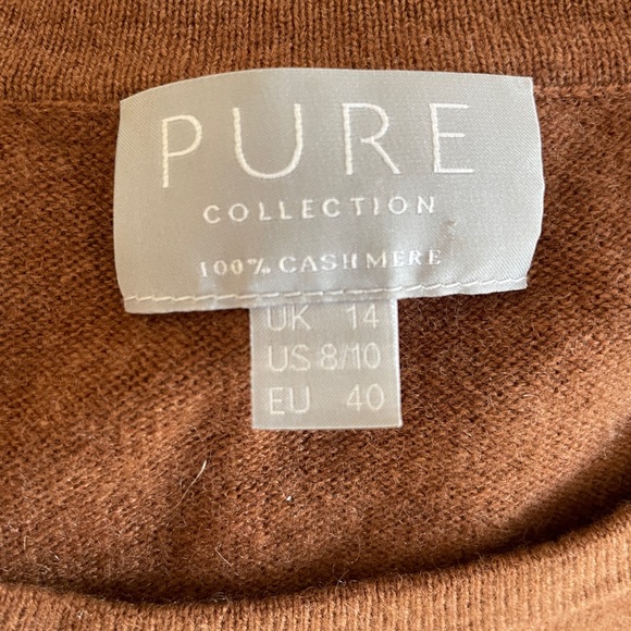 Pure Collection Chestnut Cashmere Top - Picture 4 of 4